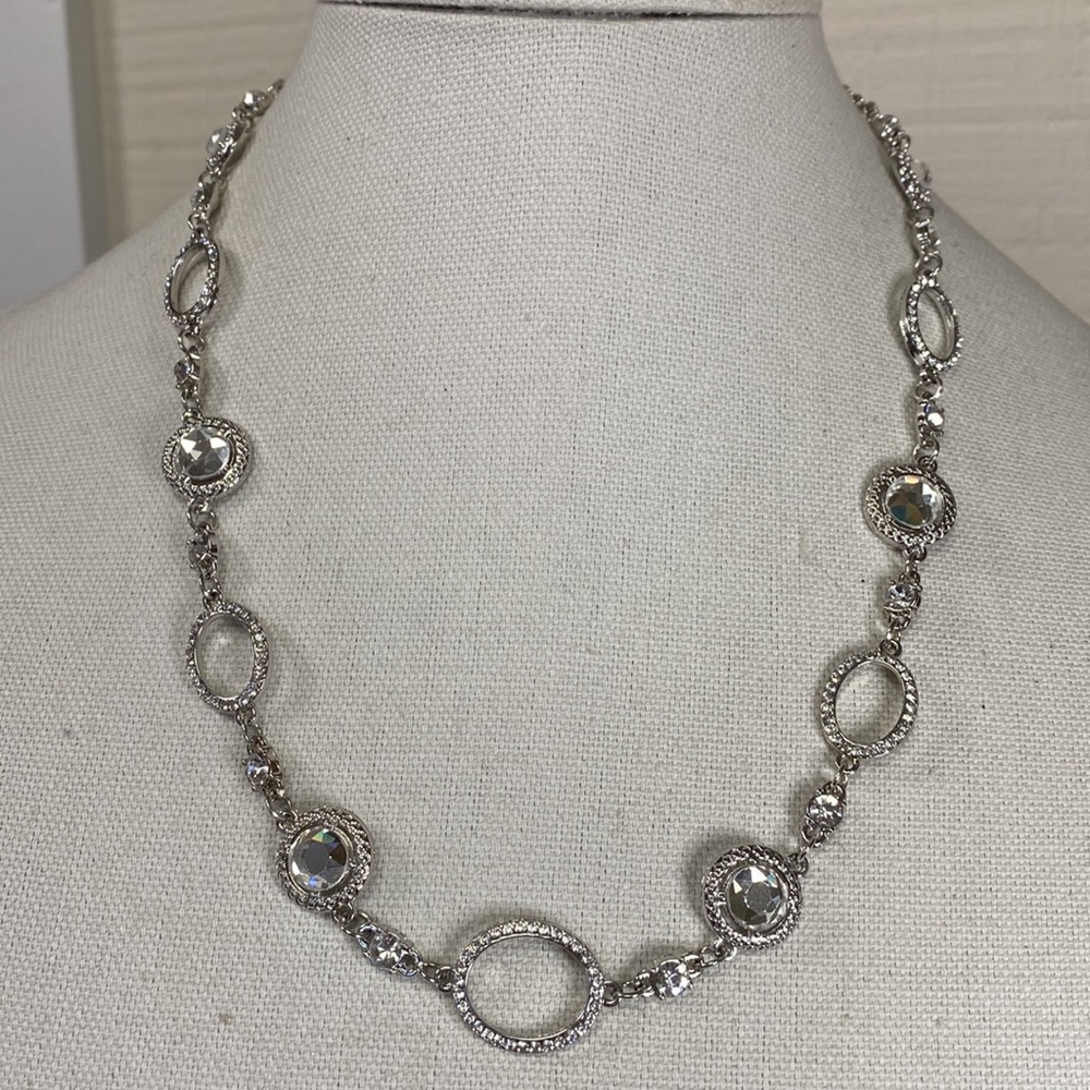 Dainty feminine sparkly rhinestone necklace